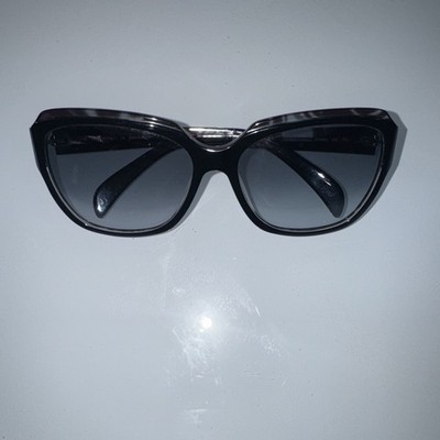 Emilio Pucci EP686S 004 Oversized Square Sunglasses Black Gray Italy Designer