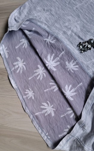 Wunderschönes T-Shirt von Cecil. Größe S = 36/38. Farbe grau + Glitzer. Wie NEU! - Bild 3 von 6