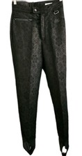 Vtg Schoeller Nils Jacquard Pants 8 Wool Blend Stirrup Snow Bunny Ski 26" Waist
