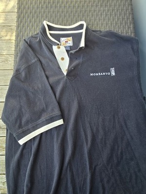 RARE Monsanto Company Polo Shirt XL Cutter & Buck Notorious Suicide Seed logo
