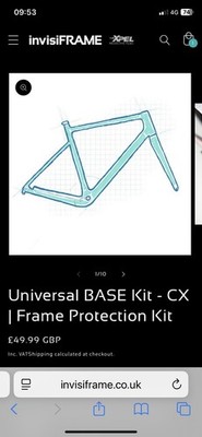 Invisiframe Generic Cx Cyclocross Kit Rahmenschutz