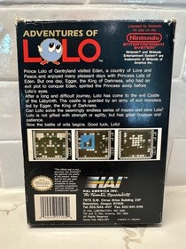 Adventures of Lolo (Nintendo Entertainment System, 1989) CIB - testato