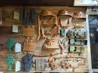 Marx Vintage Plastic Toy Soldiers Bunker, Emplacements, Battlefield Debris, More