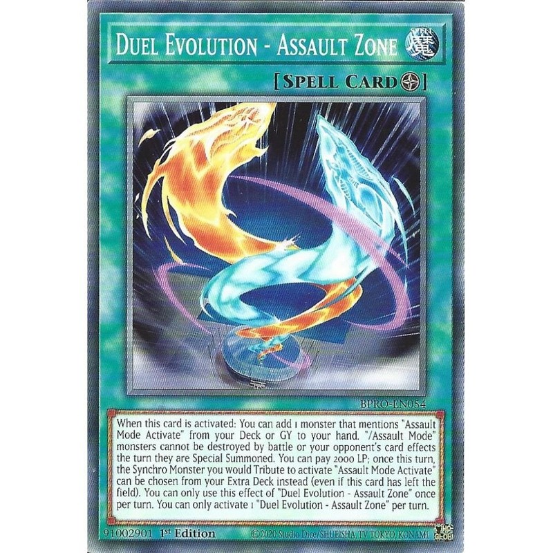 BPRO-EN054 Duel Evolution - Assault Zone : Common Card : 1st Edition : YuGiOh