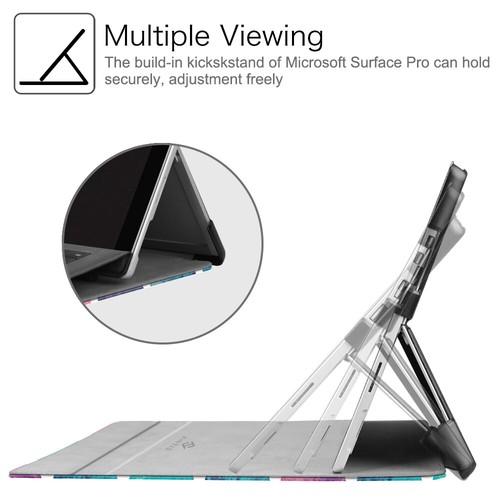 Case for Microsoft Surface Pro 7 Plus/ Pro 7 6 5 12.3 Inch Hard Portfolio Cover - Picture 89 of 105