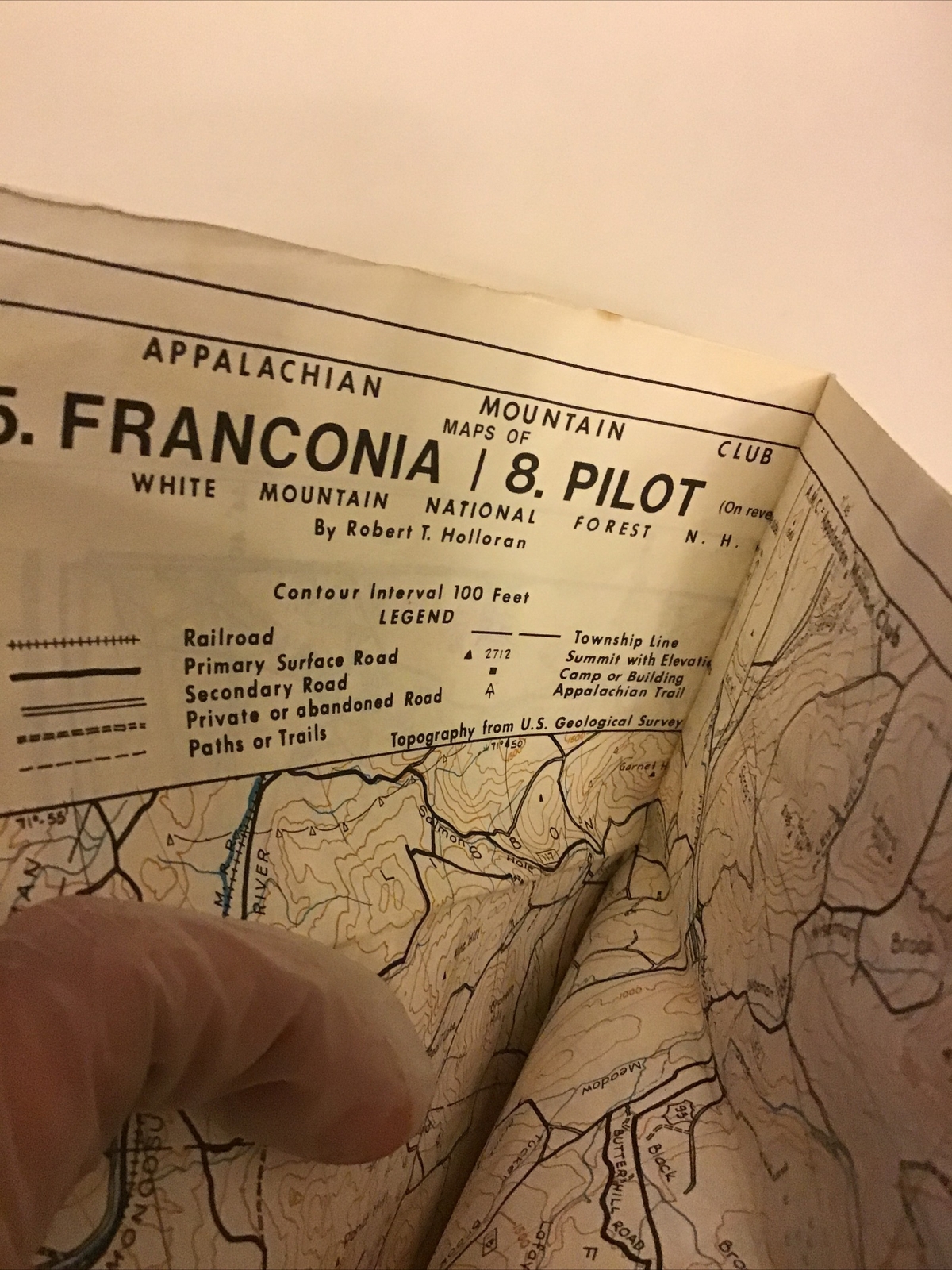 A.M.C. White Mountain Guide, 1976, 21 Edition, 4 Folded maps. New Hampshire.