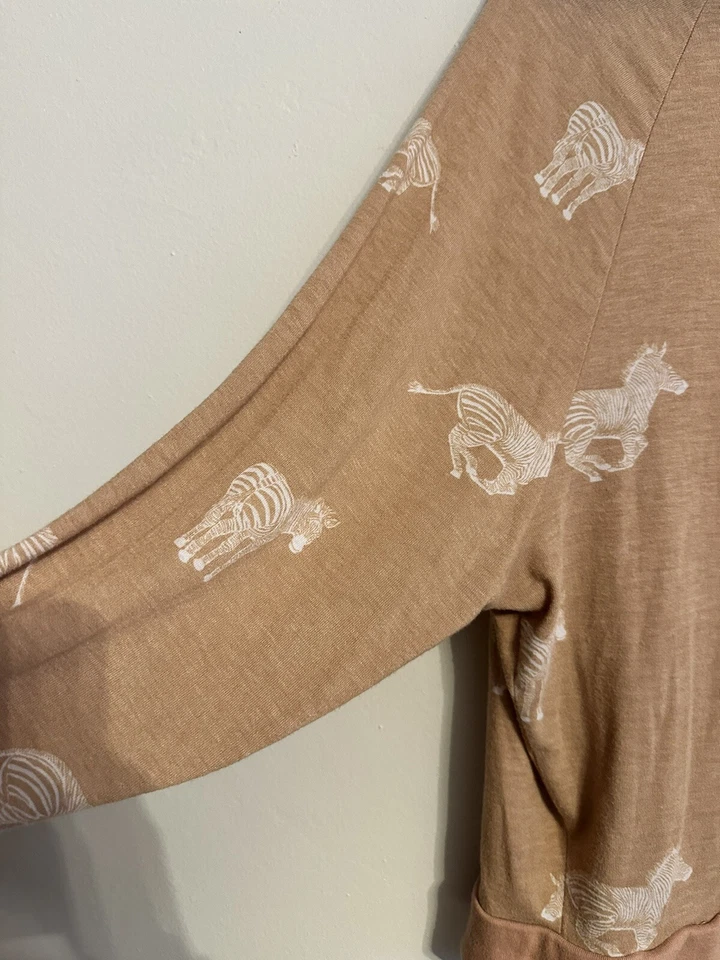 Pullover Honeydew Intimates Zebra Suave, Informal, Talla XL Foto 3 de 4