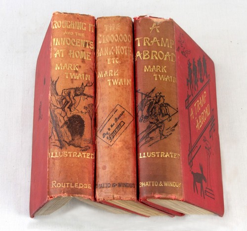 Collection of 3 vintage MARK TWAIN books - £1,000,000 Tramp Abroad Roughing It - Picture 14 of 14