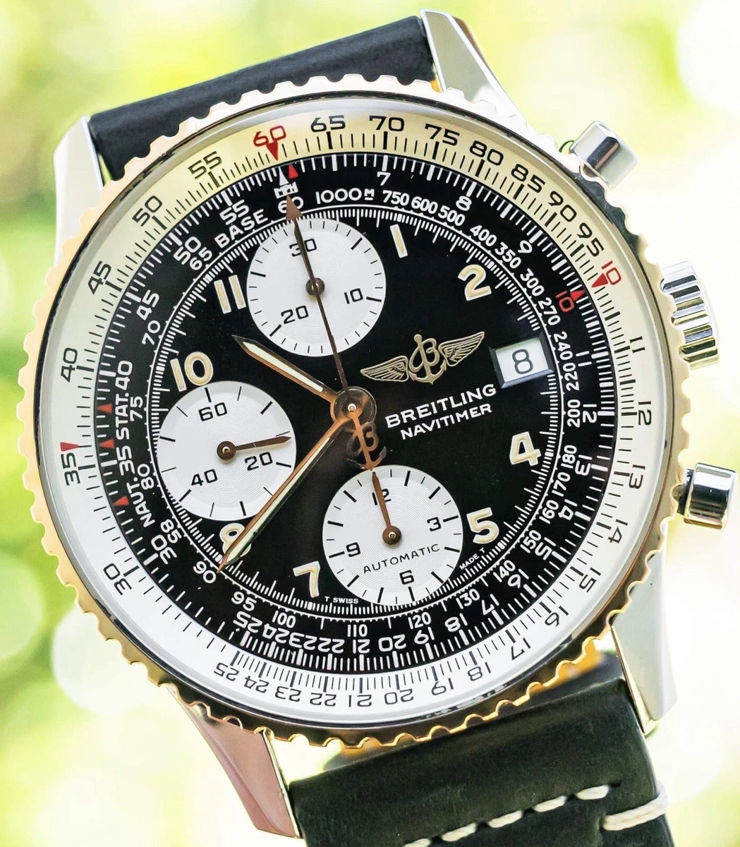 Breitling old navitimer gold sale