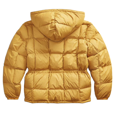 RRL ダブルアールエル Puffer Jacket イエロー Ralph Lauren RRL Brinklow Faux Fur Quilted Down Alternative