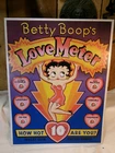 Vintage 1991 King Syndicate ~ Betty Boop's Love Meter Tin Metal Sign