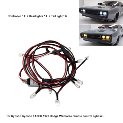 SY-RC LED Light For 1/10 Kyosho FAZER Mk2 FZ02L VE 1970 Dodge Charger RC Part