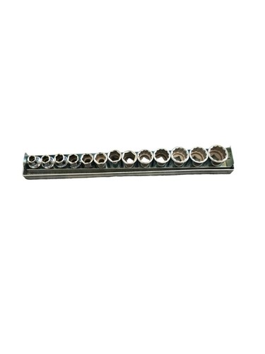 Truecraft 13 Pc. 3/8 inch Drive Metric Standard Socket Set GM300 New Never Used - Picture 7 of 7