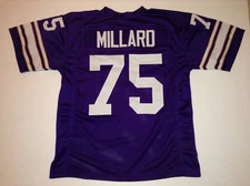 UNSIGNED CUSTOM Sewn Stitched Keith Millard Purple Jersey - M, L, XL, 2XL