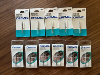 Qty 16: (11) of DREMEL 105 And (5) of 108 ENGRAVING CUTTERS | eBay
