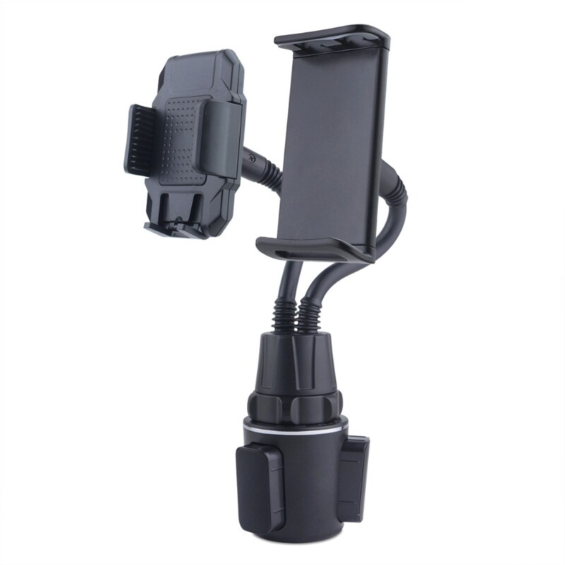 Universal Dual Phone Cup Mount Holder for Safe Hands-Free Use