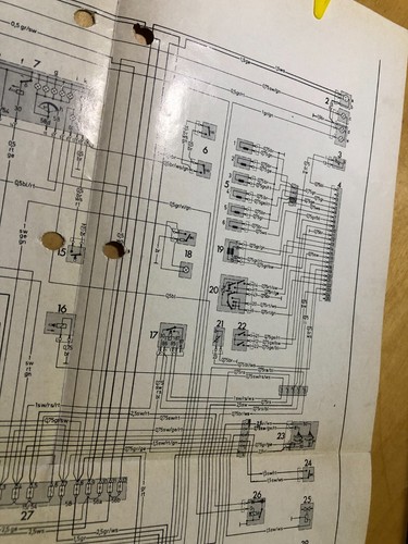 Genuine Mercedes Wiring Diagram 1972-1973 280 E, 280 CE Euro Spec (114.062/072) - Picture 3 of 3
