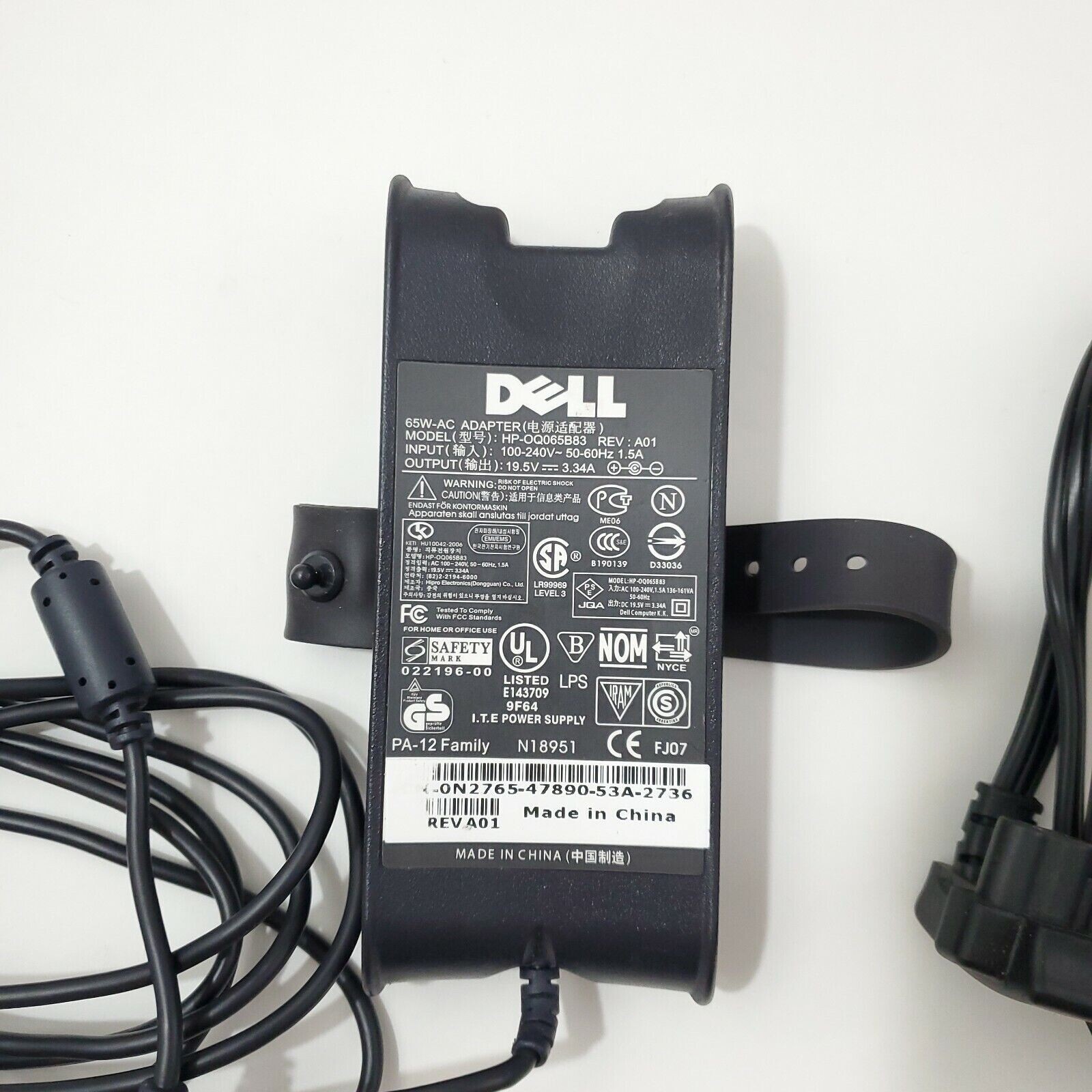 Genuine Dell 65W Laptop Charger Adapter