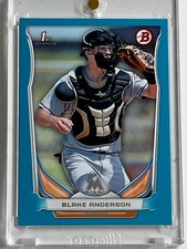 2014 BOWMAN DRAFT - BLUE BORDER - BLAKE ANDERSON (RC) #DP34,  Serial #'d 345/399