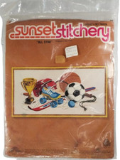 Sunset Stitchery All Star Embroidery Kit Designed by Dan Trotter Cross Stitch