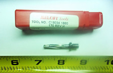 1- .1860 x .170 Piloted 1/4-28 Threaded Reamer .186 reamer - Aircraft Tools