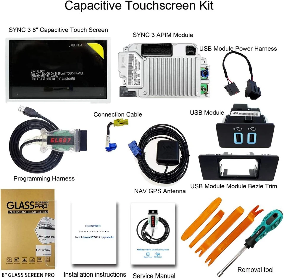 for Ford Sync3 APIM Module Carplay Factory SYNC 2 to SYNC 3 Upgrade Kit 3.4 Fit - Image 4 of 4