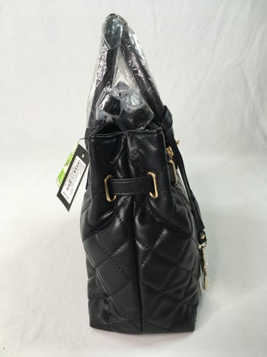 Badgley Mischka Diamond Quilted Tote Handbag Vegan Leather BM-4161 - MSRP $139 - Picture 5 of 10