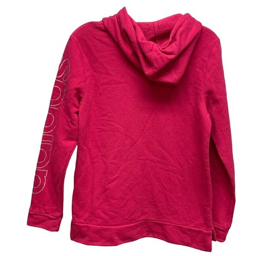 Adidas Girls Youth Extra Large 16 Pullover Hoodie Sweatshirt with Front Pockets - Picture 3 of 4