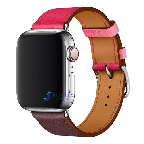 Leather Watch Band for Apple Watch Ultra 2 Strap Series 9 8 7 6 SE 5 4 for Iwatc - Picture 9 of 33