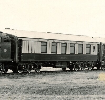 Antikes Albumen Zug Foto 19 LBSCR & Pullman Reisezugwagen Eisenbahn Lok #68