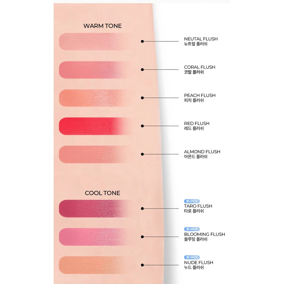 MAD PEACH Mood Mix Cream Blusher 10g By Bbomni 11 Colors K-Beauty - Image 4 of 4