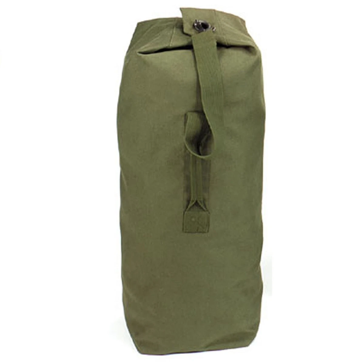 Navy canvas top duffle bag