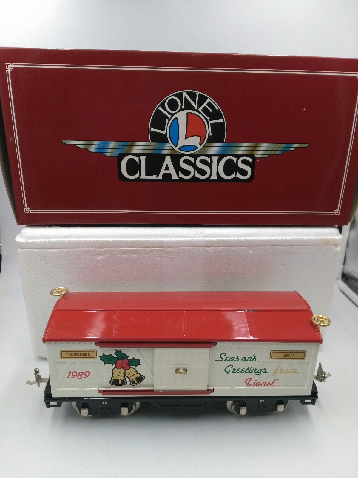 Lionel Classics Standard Gauge Tinplate 1989 Christmas Car 6-13601 Lionel Classics Standard Gauge Tinplate 1989 Christmas Car 6-13601