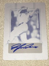 DYLAN CREWS 2019 Leaf Perfect Game AUTOGRAPH CYAN Printing Plate #1/1 L.S.U.