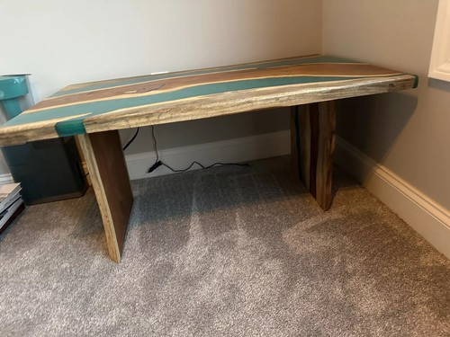 Epoxy Table Top, Resin Coffee Table, Acacia Wooden Countertop , Home Decor - Picture 2 of 7