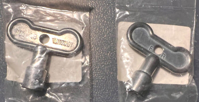 Lot of 2 Universal Aluminum Gas Fireplace Valve Key, Fits 1/4  Gas Valve Stems
