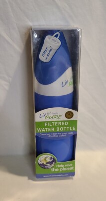 Liv Pure Fit & Fresh Filtered Water Bottle 20oz  New