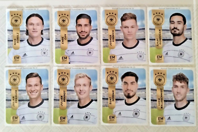 Ferrero - EM 2020 - Sticker - Deutschland / Germany - 8 Stück -TOP ZUSTAND - DFB
