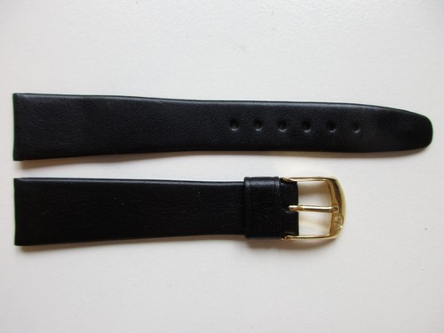 Schwarz ""Open End"" 1960er EULUX 18MM Leder deutsches Uhrenband Armband - Bild 3 von 6