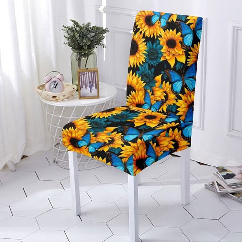 Thickened Sunflower Elastic Chair Cover Dustproof Chair Cushion Office