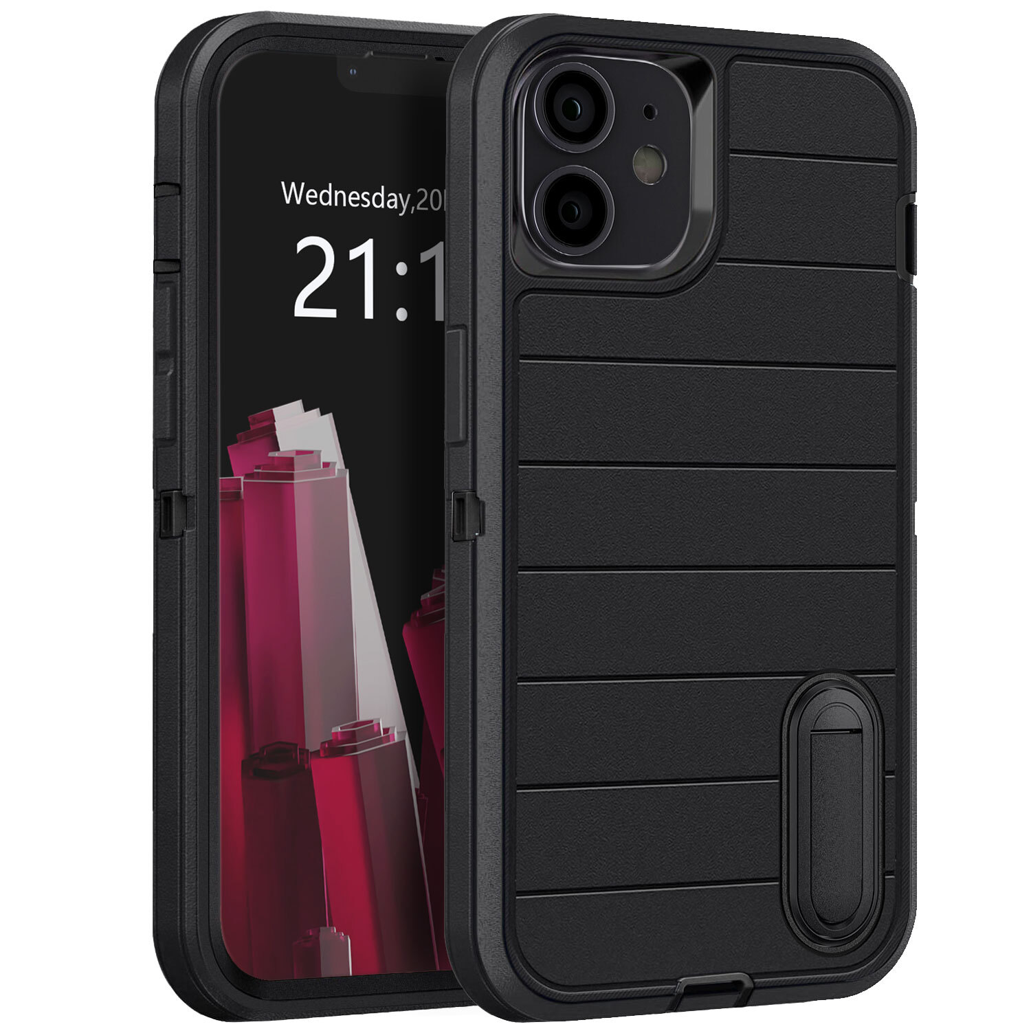 For Apple iPhone 11 Shockproof Heavy Duty Kickstand Hard Rugged Phone Case Cover