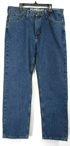 Magellan Outdoors Mens Blue Medium Wash 