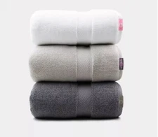 2 Pack Oversize Bamboo Cotton Bath Towels Premium Ultra Soft Absorbent Towel