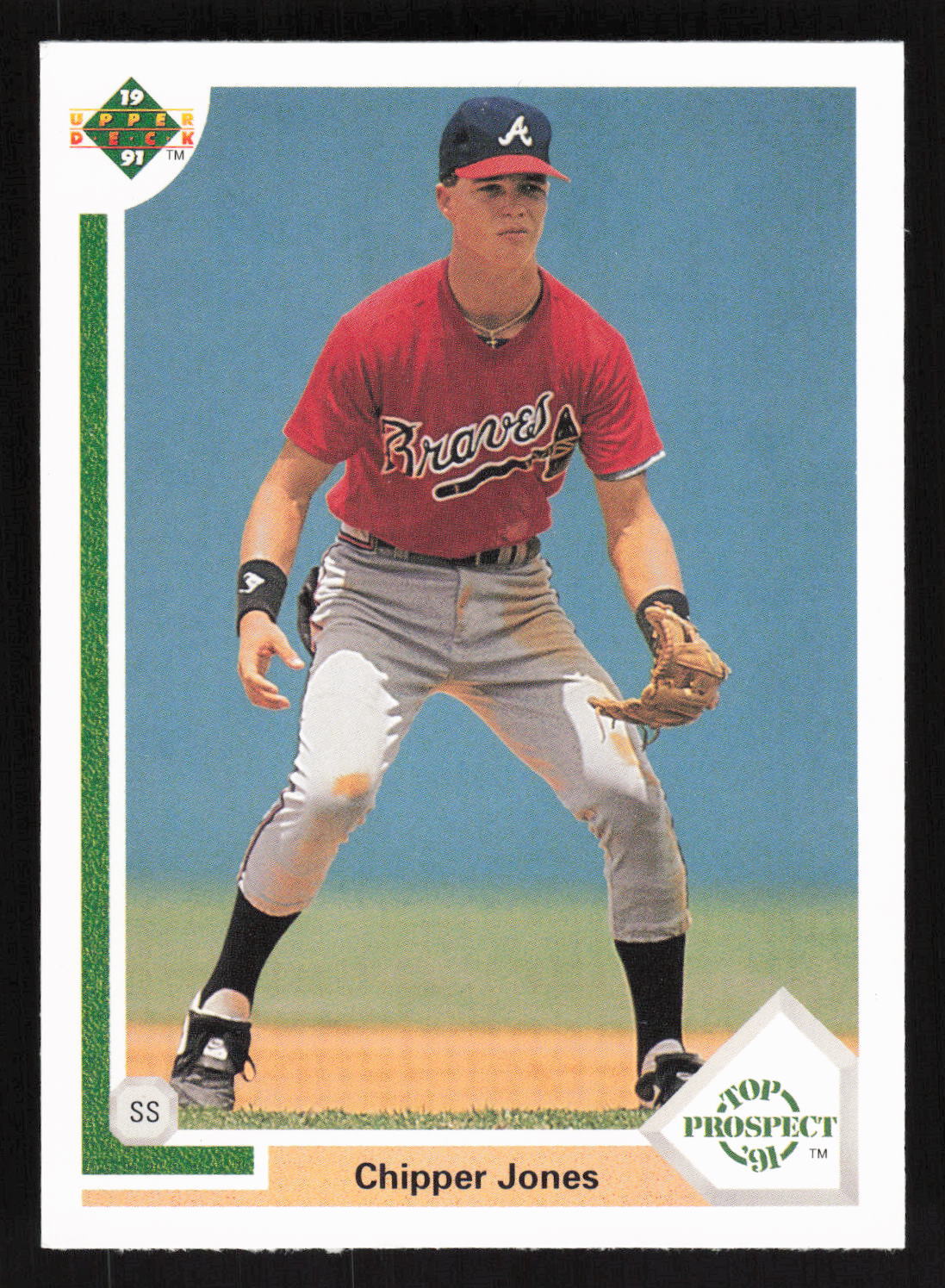 1991 Upper Deck #55 Chipper Jones Card TCCCX B