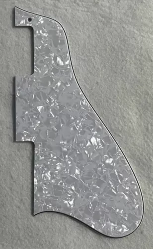 Fits Gibson ES-335 Long Guitar Pickguard Scratch Plate,4 Ply White Pearl