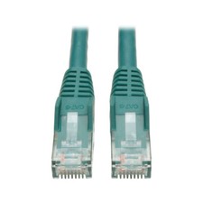 Tripp Lite 25FT RJ45 Male Cat6 Gigabit Snagless Molded UTP Patch Cable - Green
