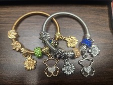 Piękny maluch Slinky Jeweled Bransoletki Zestaw 2 szt. około 1,75 średnicy 