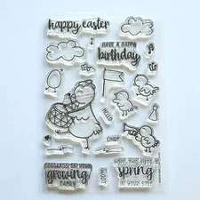 CUTE CHICKS Simon Says Stamp SSS101608 Clear Stamps Easter Birthday Family um146