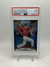 2019 Panini Prizm DP #52 Gunnar Henderson /30 (Carolina Blue Prizm) (PSA 9)
