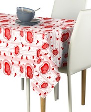 Multi Hearts in Stripes Signature Tablecloth Assorted Sizes